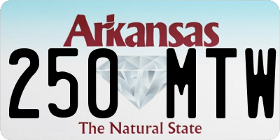 AR license plate 250MTW