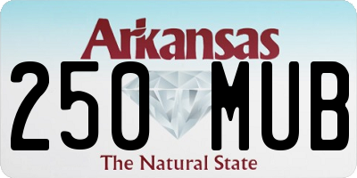 AR license plate 250MUB