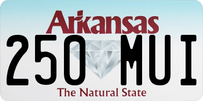 AR license plate 250MUI