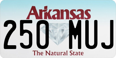 AR license plate 250MUJ