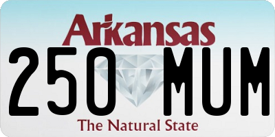 AR license plate 250MUM