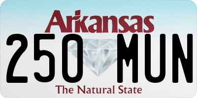 AR license plate 250MUN