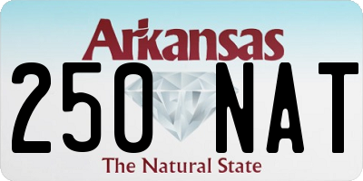 AR license plate 250NAT