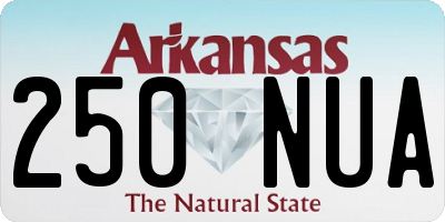 AR license plate 250NUA