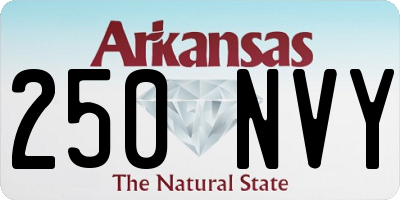 AR license plate 250NVY