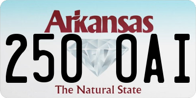AR license plate 250OAI