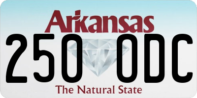 AR license plate 250ODC