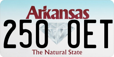 AR license plate 250OET