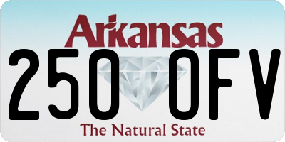 AR license plate 250OFV