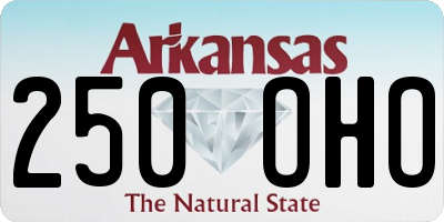 AR license plate 250OHO
