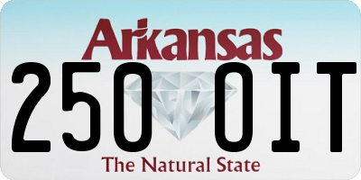 AR license plate 250OIT