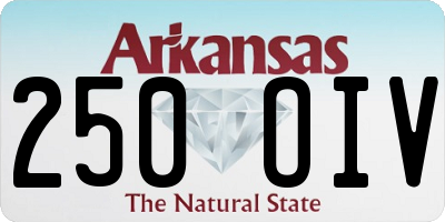 AR license plate 250OIV