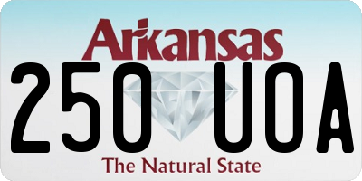 AR license plate 250UOA