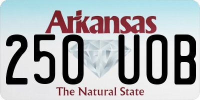 AR license plate 250UOB