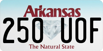 AR license plate 250UOF