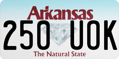 AR license plate 250UOK