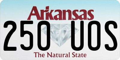 AR license plate 250UOS