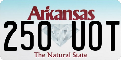 AR license plate 250UOT