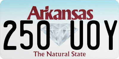 AR license plate 250UOY