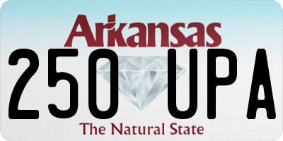 AR license plate 250UPA