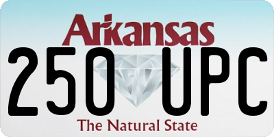 AR license plate 250UPC