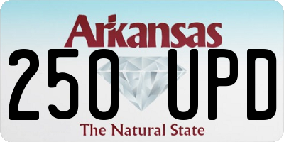 AR license plate 250UPD