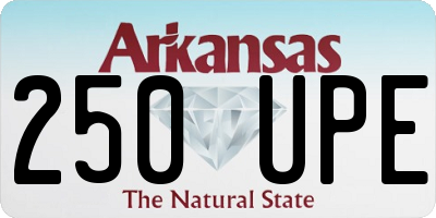 AR license plate 250UPE