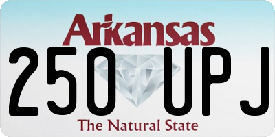 AR license plate 250UPJ