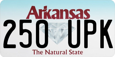 AR license plate 250UPK