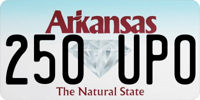 AR license plate 250UPO