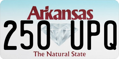 AR license plate 250UPQ