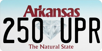 AR license plate 250UPR