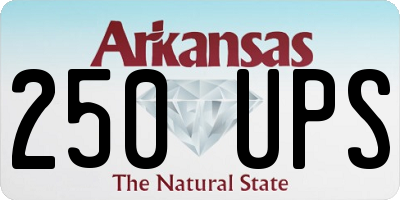 AR license plate 250UPS