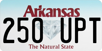 AR license plate 250UPT