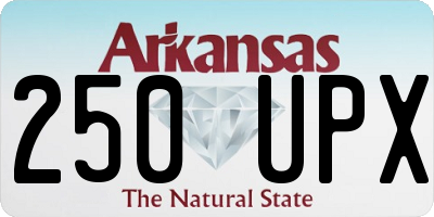 AR license plate 250UPX