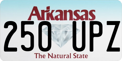 AR license plate 250UPZ