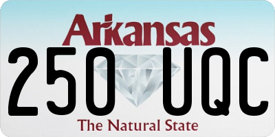 AR license plate 250UQC