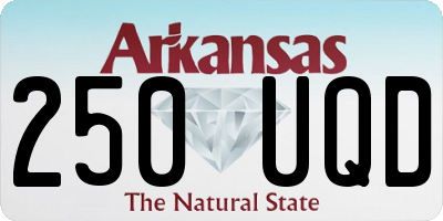 AR license plate 250UQD
