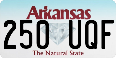 AR license plate 250UQF