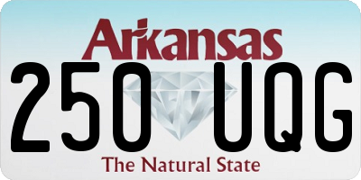 AR license plate 250UQG
