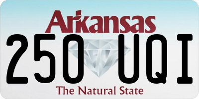 AR license plate 250UQI