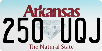 AR license plate 250UQJ