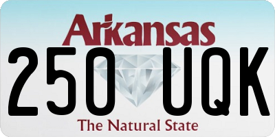 AR license plate 250UQK