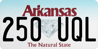 AR license plate 250UQL