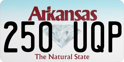AR license plate 250UQP