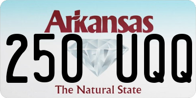 AR license plate 250UQQ