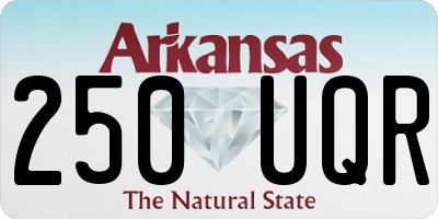 AR license plate 250UQR