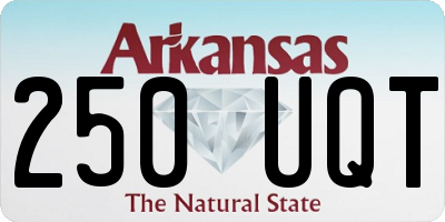 AR license plate 250UQT