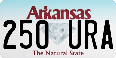AR license plate 250URA