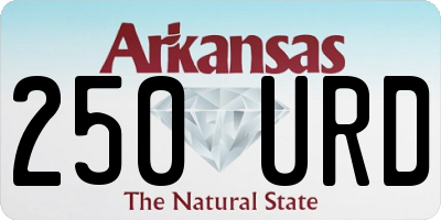 AR license plate 250URD